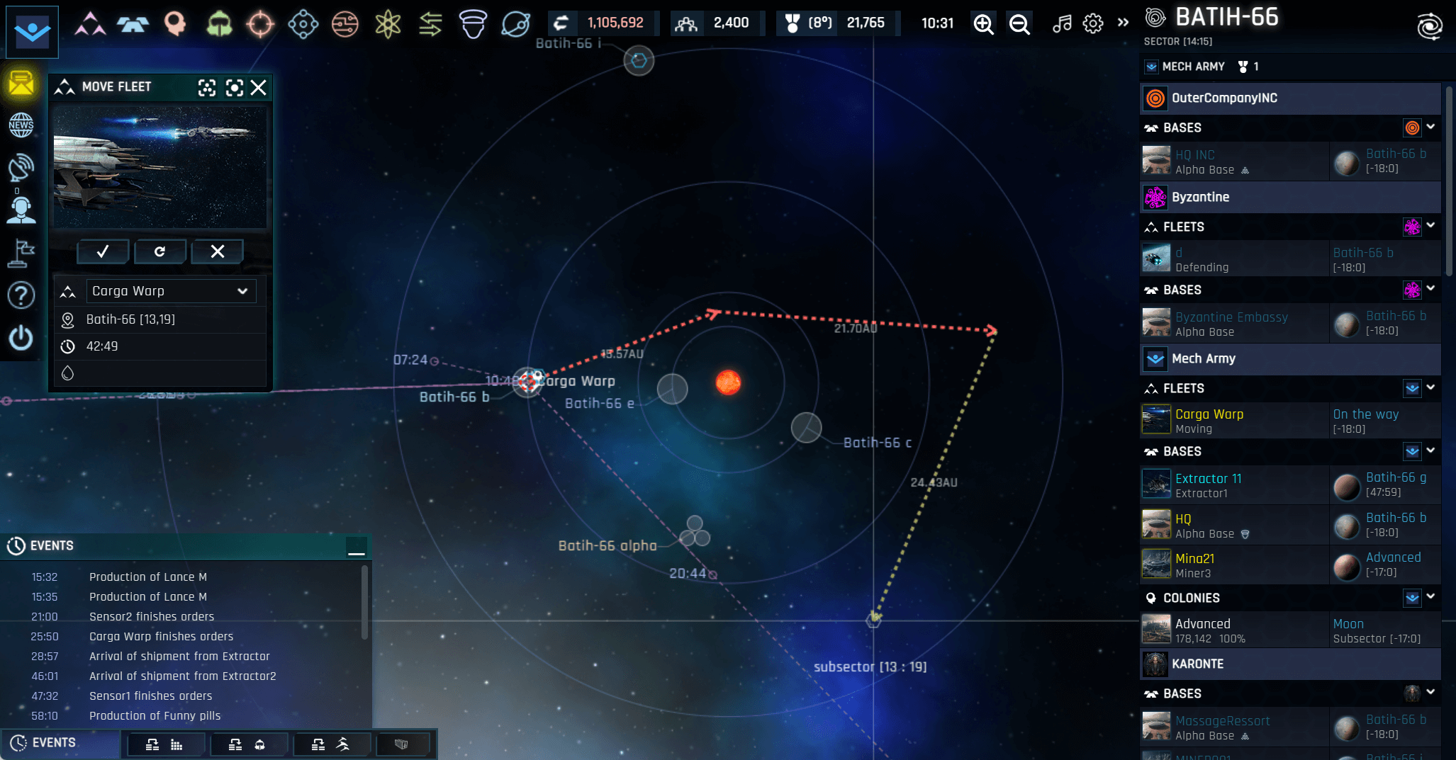 Stellar map