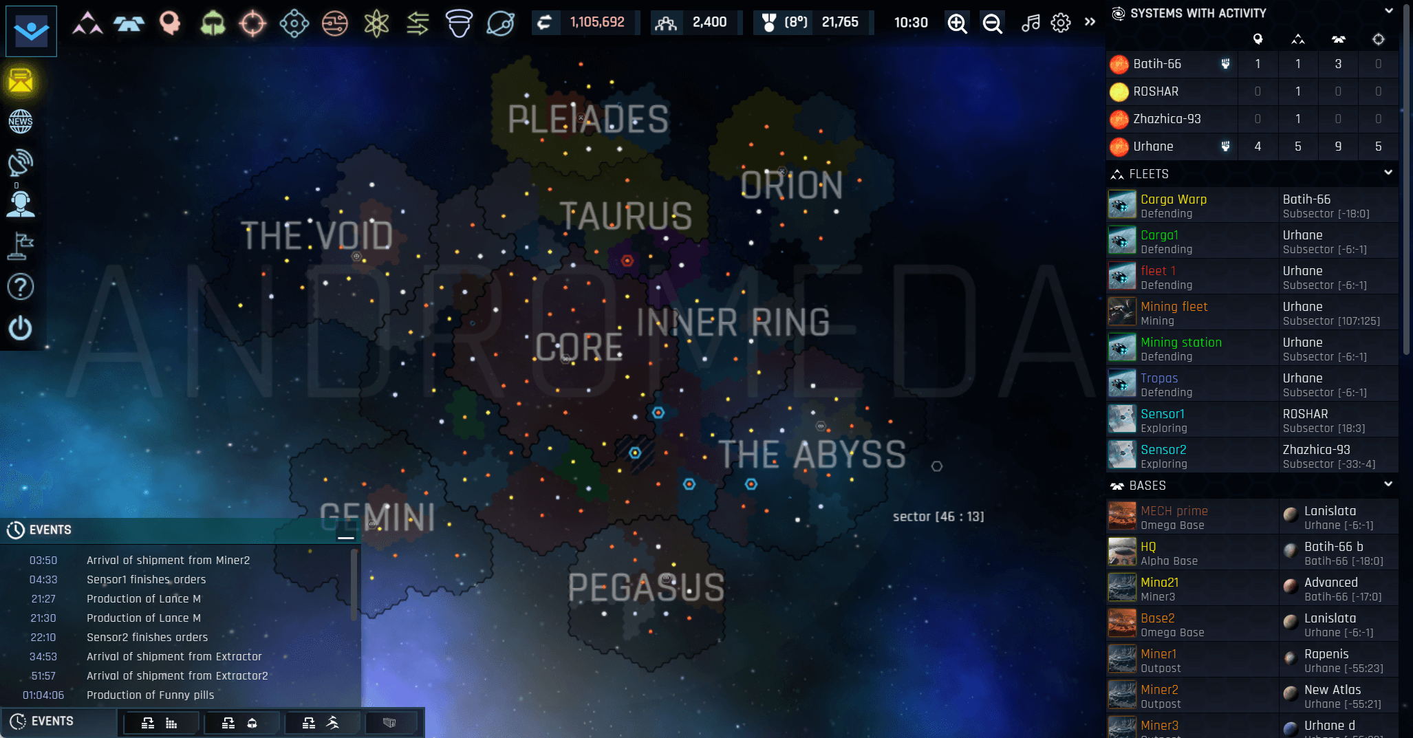 Stellar map